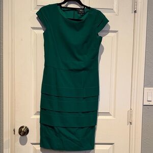 Chic Teal Midi Dress